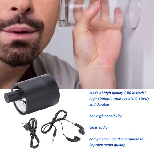 Sound Amplifier, High Accuracy Enhanced Microphone Audio Ear Listening Device Amplifier Through Wall Door Voice Tool, Water Gas Leakage Testing, Floor Heating Detection