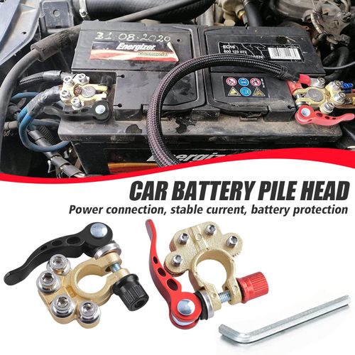 Terminali di Batteria Connettori Fascette di Tipo, Rilascio Rapida Bordi di Batteria Elettrodi Positivi e Negativi di Tipo  Autobus, Camioni, Autobus (1 paio)