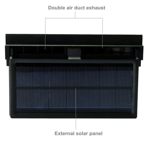 Solar Powered Car Exhaust Fan, Car Radiator Fan, Energy Saving Air Vent Radiator Air Purifiers
