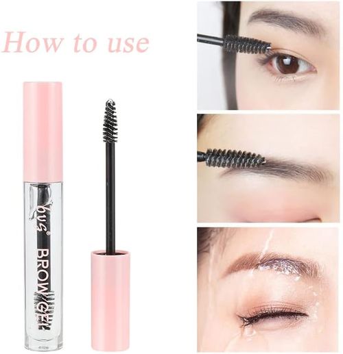Eyebrow Gel, Brow Gel, Waterproof Eyebrow Gel Clear, Eyebrow Glue Transparent Long Lasting Sweat-Proof Smudgeproof Brow Fix Gel for Makeup, Natural Look Eyebrow Styling Repair All-Day Wear