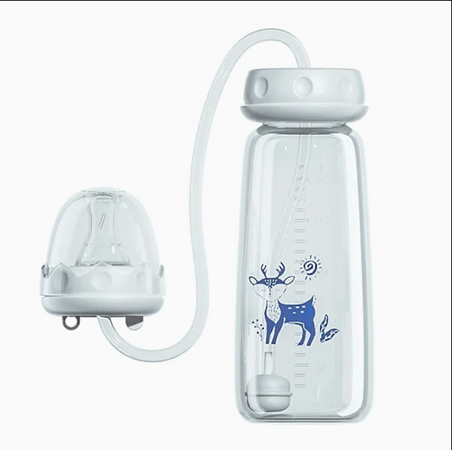 Hands Free Baby Bottle Feeding with Tube - Handless Anti-Colic Nursing System, Feeding Baby Bottle Holder for Baby Custom