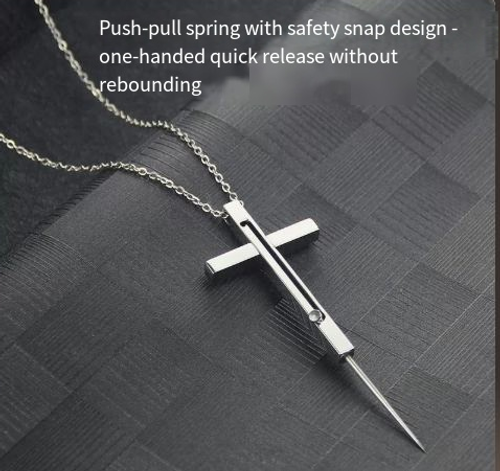 Self-defense necklace, jewelry, personal anti-wolf weapon, legal portable item