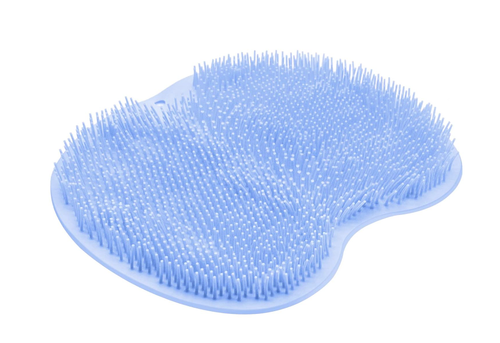Shower Foot and Back Scrubber Massage Pad, Silicone Foot Scrubber Mat with Suction Cups, Wall Mount Back Washer, Non Slip Exfoliating Foot Brush for Shower, Men, Women, Seniors