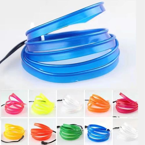 Car Interior Light Atmosphere Ambient Light Tube LED Strip Flexible Neon Lamp (500cm）