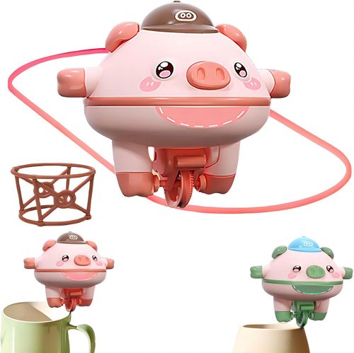 Balanced Pig Toys Amazing Wire Rope Walking Anti Gravity Balance Toy Fingertip Giroscopio Balancing Robot