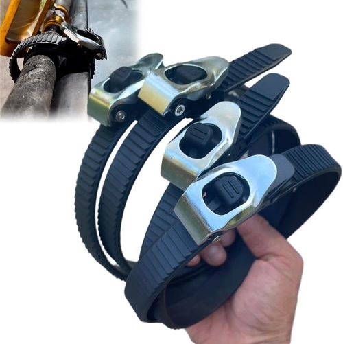 Grip Lock Strap, Heavy Duty Reusable Ratchet Straps with Adjustable Metal Buckles, Super-Strong Tie Down Straps for Securing Cargo, Furnitures, Equipment