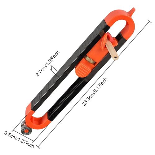 Wood Scribe Tool,Adjustable Precise Profile Gauge Ruler with Lock - Carpenter Scribing Accessories for Copying Angles Odd Shapes, DIY Construction Woodwork