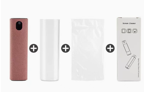 Screen Cleaner 3-in-1 Fingerprint-Proof Screen Cleaner 2 Pieces Screen Cleaning Spray Bottle Microfibre Cloth Fingerprint Proof for Phones Laptop Monitors Car Screens with Cleaning Pen