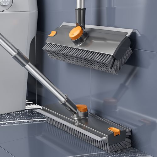 Multifunctional bathroom floor brush—designed for thorough cleaning, including corners and tile grout
