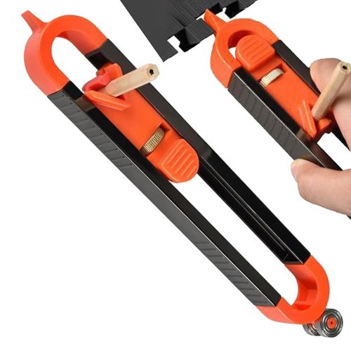 Wood Scribe Tool,Adjustable Precise Profile Gauge Ruler with Lock - Carpenter Scribing Accessories for Copying Angles Odd Shapes, DIY Construction Woodwork