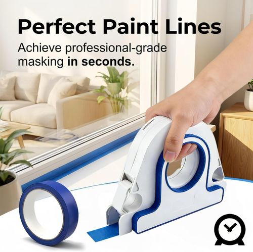 Painters Tape Applicator, Masking Master Tape Dispenser  Scraper, Masking Paint Tape Applicator Set for Painting Trim, Wall and Floor Painting