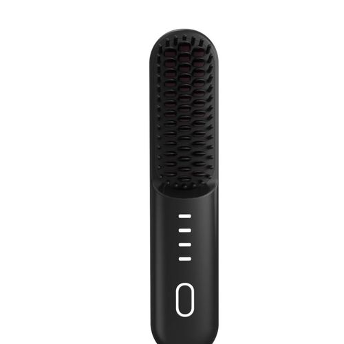 Hair Straightening Brush - Cordless + Ceramic Plates