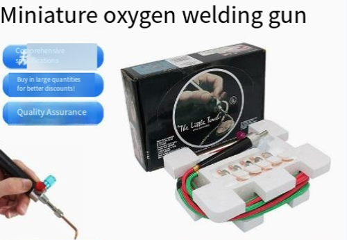 Mini oxy-acetylene torch, oxy-fuel welding torch, flame torch for welding platinum, stainless steel and other metals.