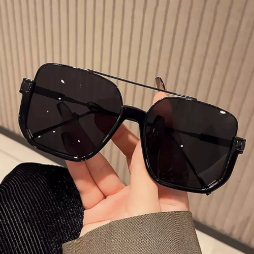 New stylish, premium-look square sunglasses with a double-bridge design—popular street-style shades favored by influencers.