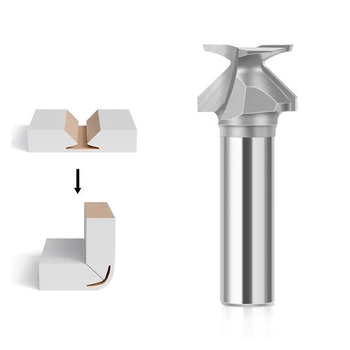 R8  Solid Carbide Router Bit for Curved Grooving – Designed for Woodworking on Engraving Tables