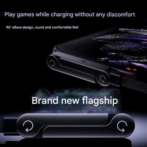 240W Braided Fast Charging Cable with Built-in Phone Holder, 2-in-1 Invisible Holder and Charging Cable, Super Fast 1.5 Meter Long USB-C Cable for Gaming and Office