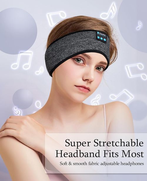 Enjoying ENJ01 Bluetooth 5.2 Wireless Sleep Headphones - Grey, Modern, Comfortable for Side Sleepers, Adults & Teens - 10H Battery, 2-Year Warranty
