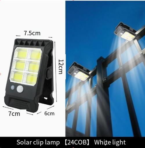 Drill-Free Installation! Solar-Powered Motion-Sensing Clip-On Light — Waterproof Outdoor Wall Lamp for Courtyards, Balconies, Stairs, and Home Use