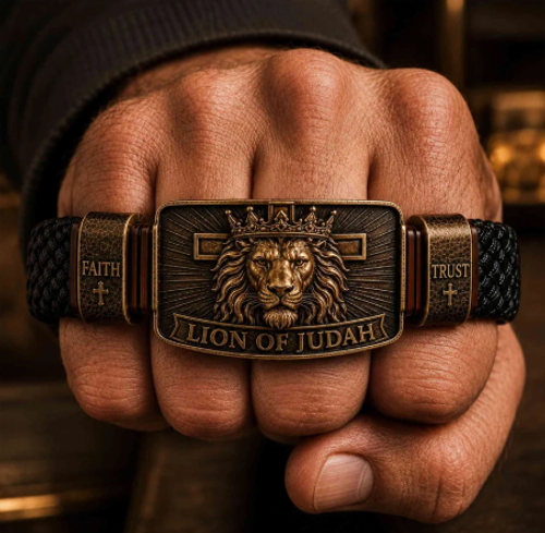 Lion of Judah Men's Christian Bracelet