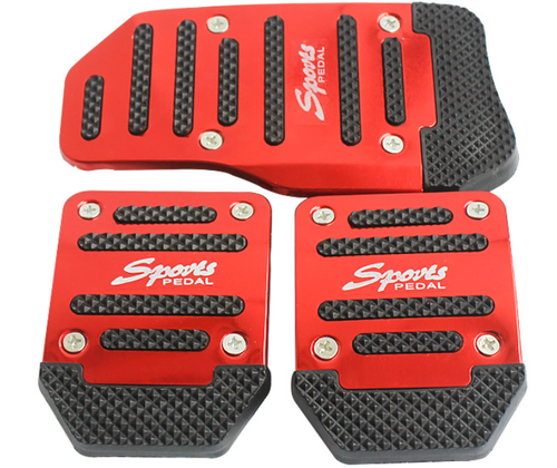 Thickened anti-slip car pedals,universal for manualautomatic transmissions, wear-resistant accelerator and brake pedals No-drill installation car pedals, anti-slip and anti-fall accelerator and brake pedals, car accessories Metal anti-slip pedals, universal car accelerator, brake, and clutch pedal modification parts