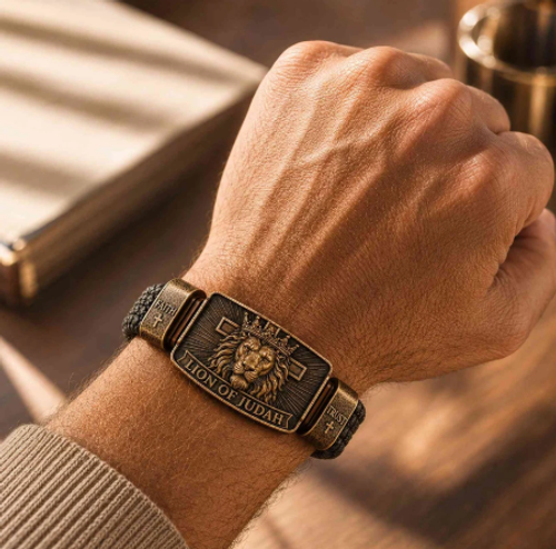 Lion of Judah Men's Christian Bracelet