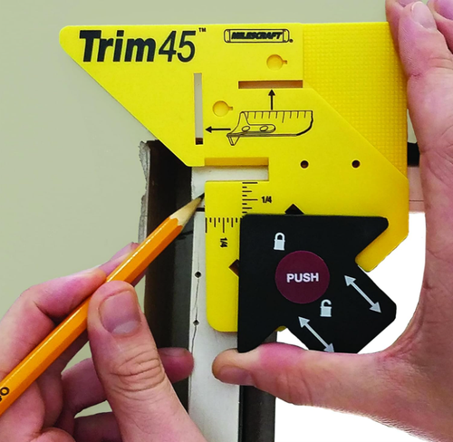 Trim 45 Trim Carpentry Aid - Trim Gauge, Trim Miter Aid