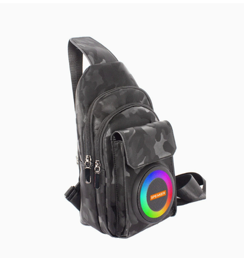 Multifunctional backpack Bluetooth speaker, portable outdoor power bank, long battery life, LED lights, speaker, outdoor hiking backpack speaker, large capacity power bank, LED lights, outdoor leisure travel backpack.