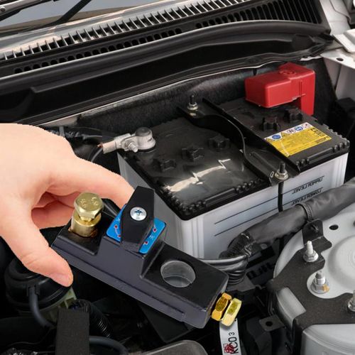 Car Battery Disconnect Switch, Smart Power Cut-Off Switch for Cars, Trucks, SUVs, Black