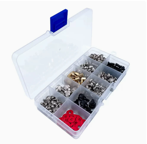 228pcs Boxed Desktop PC Case Screw Set - Complete Set for DIY PC Assembly, Includes Motherboard, Hard Drive, Power Supply, and Optical Drive Screws.