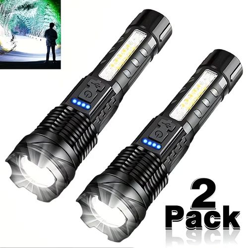 A76 strong light flashlight rechargeable long battery life outdoor multi-functional long-range lighting portable work side light