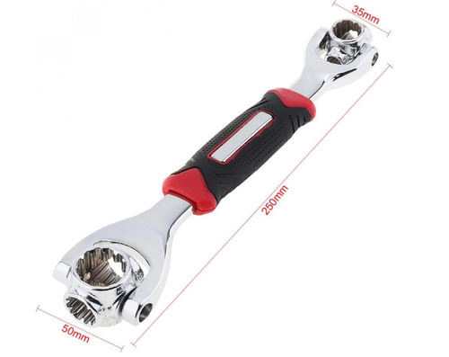 Universal Wrench 52 in 1 Socket Wrench Multifunction Wrench Tool with 360 Degree Rotating Head, Spanner Tool for Home Bicycle Car Repair