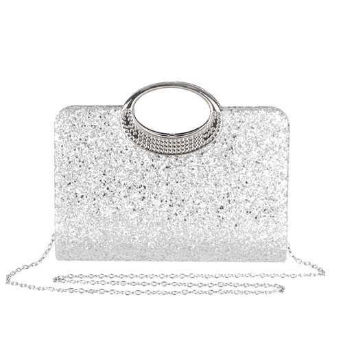 Women's Sequins Glitter Clutch Purse Shoulder Bag for Evening Wedding, Prom Party Crossbody with Chain