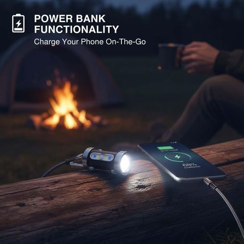 Rechargeable Keychain Flashlights, 800 Lumens EDC Mini Flashlights, COB Keychain Work Light Flashlights 7 Light Modes, Bright Mini Keychain Light for Walking, Searching and Hiking