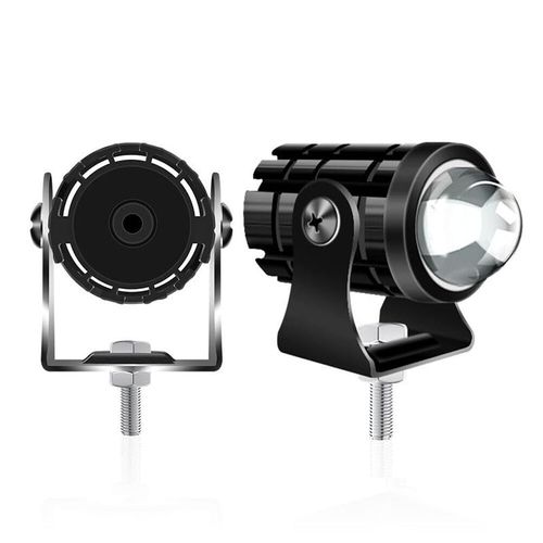 Universal Bike Led Light High Power Motorcycle Fog Lamps Mini Driving Lights Mirror Spot Dual Color Projector Lens With Switch