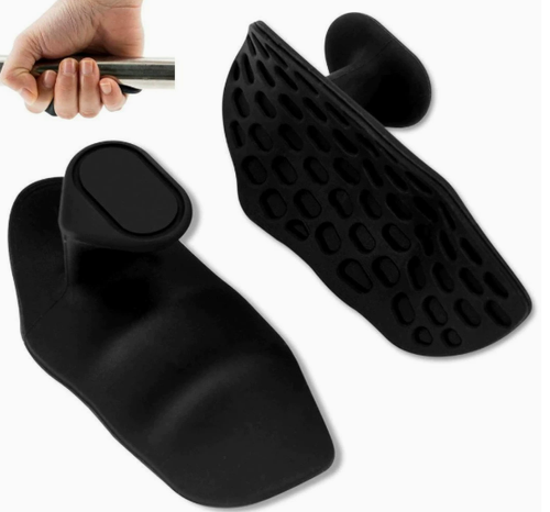 Anti-Slip Workout Grips – Ergonomic Rubber Hand Protector Pads for Gym Training & Weight Lifting – Breathable Palm Guards for Pull Ups, Deadlifts & Cross Training for Men & Women (2 Pairs)