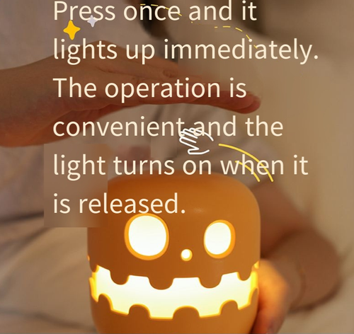 Melon Lamp Ambient Light — Stylish Bedside Nightlight | Creative Melon-Shaped Desktop Accent | Soothing, Aesthetic Bedside Decor for the Bedroom