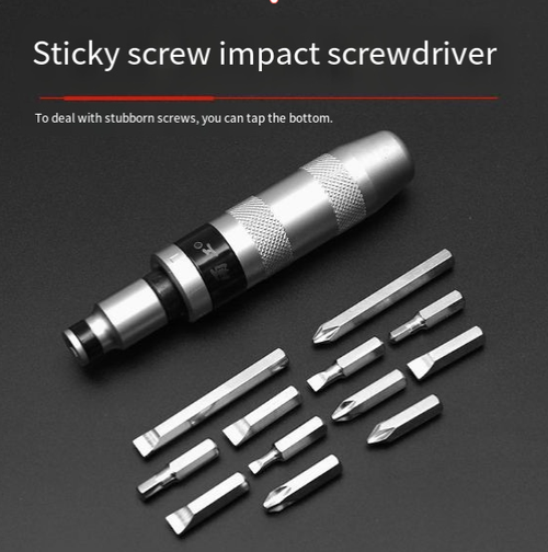 13-Piece Impact Screwdriver Set: Specialty Kit for Extracting Stubborn, Rusted, and Broken Screws—The Ultimate Tool for Removal and Repair