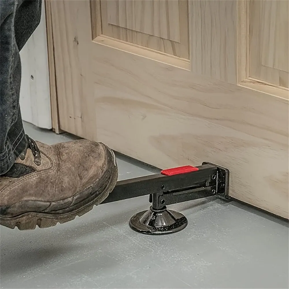 Heavy-Duty Swivel-Type Door and Board Lifter Door Lifter Installation Tool Drywall Lift Black