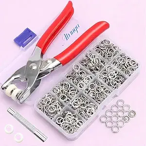 Metal Snaps Buttons with Fastener Pliers Press Tool Kit Perfect for DIY Crafts Clothes Hats and Sewing,Snap Button Fasteners Kit for Clothing Sewing,Snap Button Kit,Snap Fasteners Kit