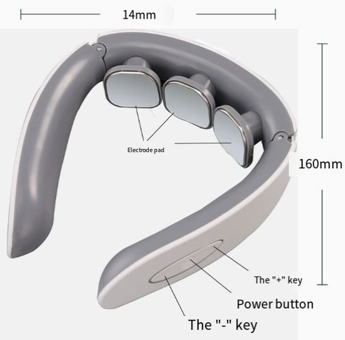 Rechargeable Electric Pulse Neck Massager – Smart Kneading Massager for Neck and Shoulders