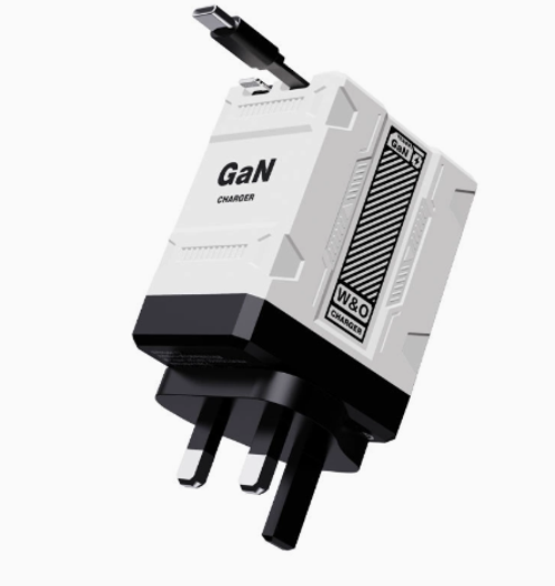 British standardCharger USB charging plug, multi-functional fast charging adapter, compatible with Android and Apple mobile phones and data cables.