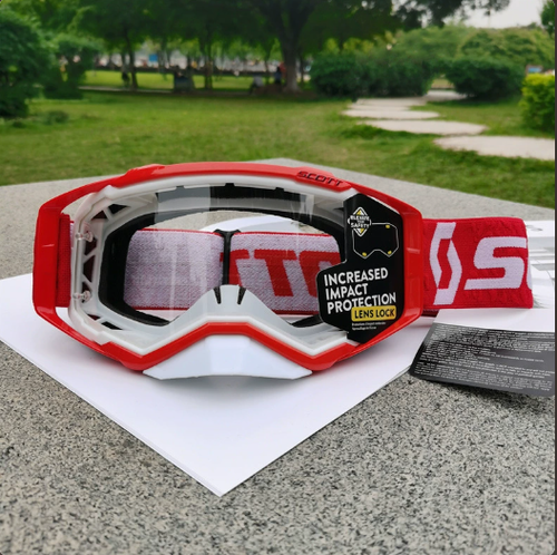Motocross Goggles,UV Protection Dirt Bike Goggles with Removable Nose Guard for Motorbike,Off Road,ATV,UTV