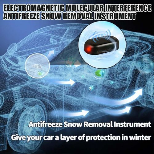 Antifreeze Electromagnetic Car Snow Removal Device, Molecular Interference Antifreeze Snow Removal Instrument,Portable Vehicle Microwave Deicing Instrument (A, 1PCS)