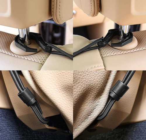 3-Layer Car Mesh Organizer, Seat Back Net Bag, Barrier of Backseat Pet Kids, Cargo Tissue Purse Holder, Driver Storage Netting Pouch, Car Accessories