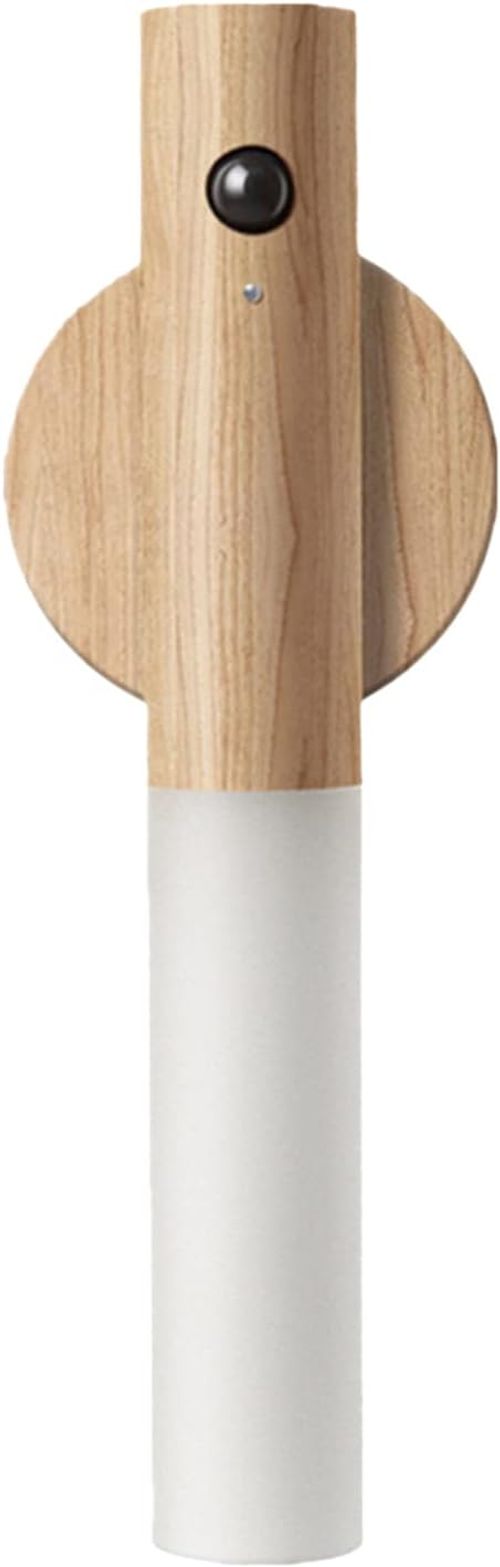 Night Light Motion Sensor, for Kids Toddler Baby Nursery, Magnetic Rechargeable LED Wall Lamp, Portable Wooden Wall Sconce, Battery USB Touch, for Bedrooms Corridors Stairs Bathroom