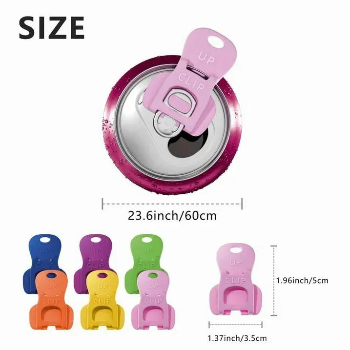 6 - Pack Can Opener Easy Open Drink Tab Toppers, From Bugs Dust Colored Beverage Can Cover Protector