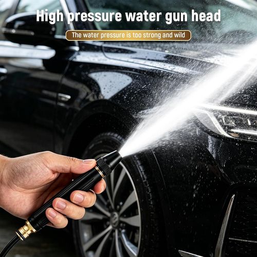 2026 Upgrade Heavy Duty High Pressure Hose Nozzle - Adjustable Booster Home High Pressure Car Wash Water Gun with Booster Nozzle, Portable Water Hose Nozzle Lawn, Garden, and Plant Watering