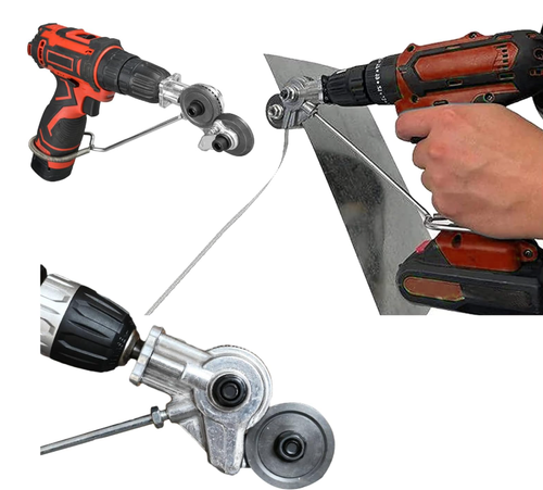 New Metal Nibbler Drill Attachment, Electric  Battery Universal Drill Shears, Drill Plate Cutter Attachment, Metal Cutter Sheet Drill Attachment for Metal Cutting