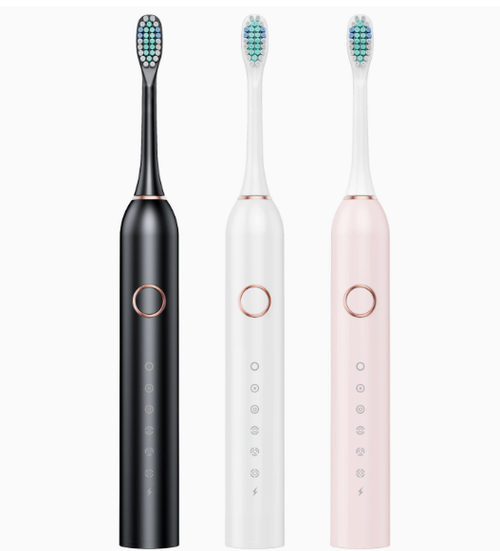 New 6-Mode Electric Toothbrush for Adults – TPC Rechargeable, Soft-Bristle Cleaning