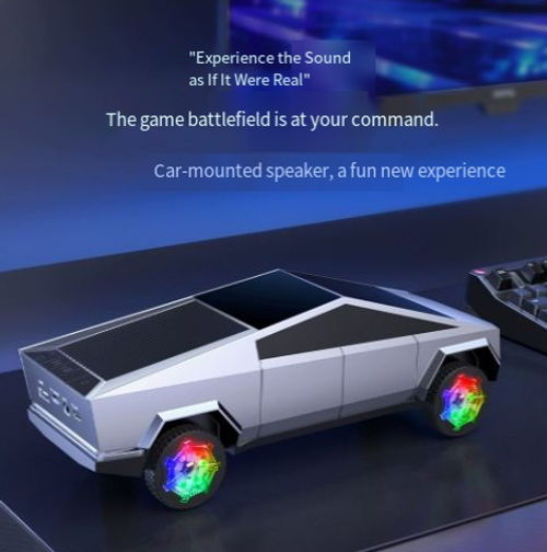 Mini Cybertruck-Style Bluetooth Speaker – Cool Car Model Design